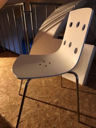 4 sedie bianche design