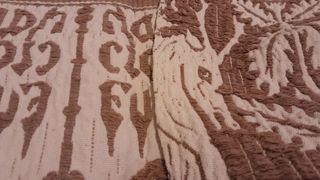 Tappeto da tavolo d'epoca in "tessuto perugino"