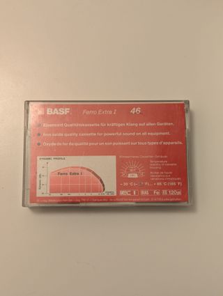 Musicassetta BASF Ferro Extra I 46 - Vintage