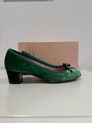 Zapatos de tacon Pretty Ballerinas terciopelo