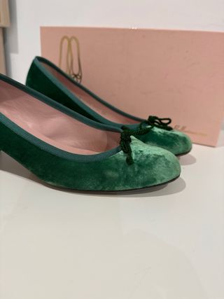 Zapatos de tacon Pretty Ballerinas terciopelo