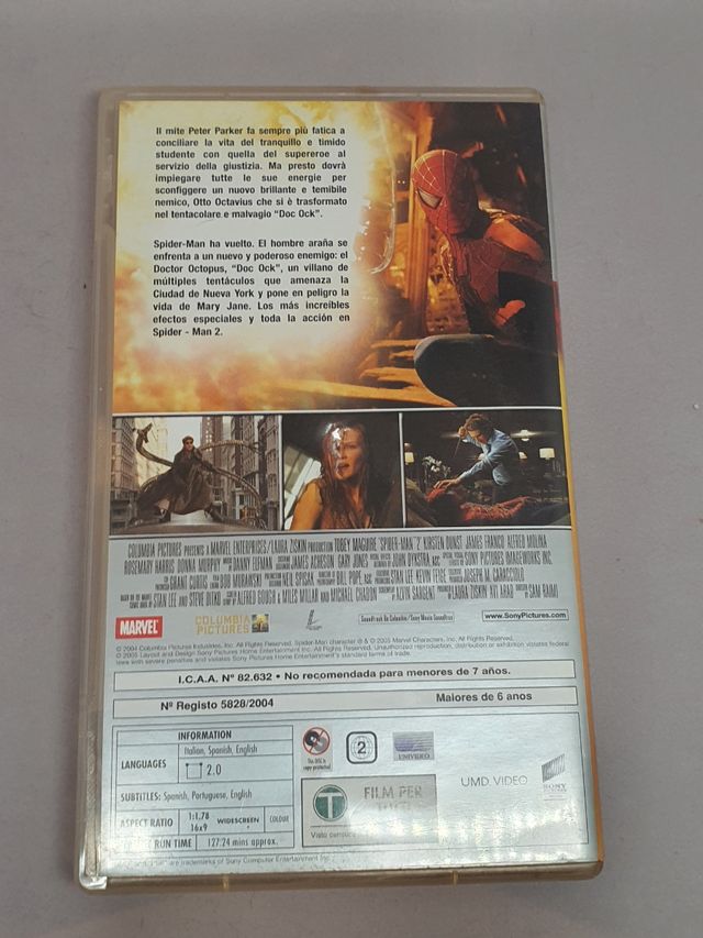 Spiderman 2 Película PSP