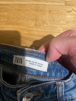 Pantalon Vaquero Zara azul 