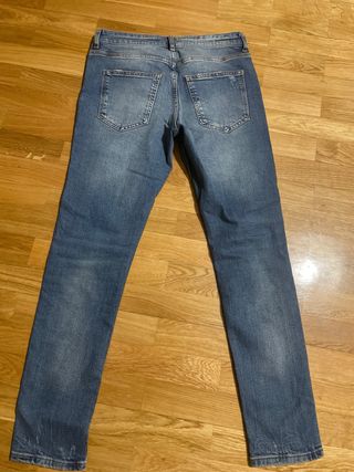 Pantalon Vaquero Zara azul 