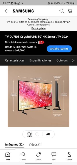 Tv Samsung Smart Tv 50 pulgadas