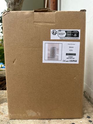 Lámpara con vela led NUEVA