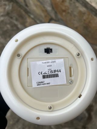 Lámpara con vela led NUEVA