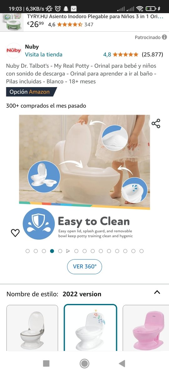Orinal para bebe