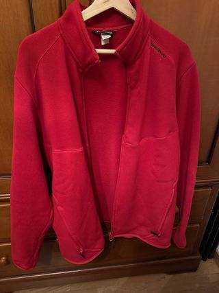 Sudadera roja de hombre
