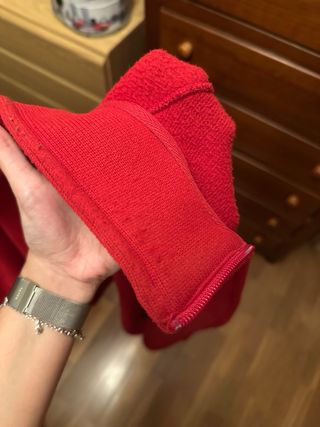 Sudadera roja de hombre