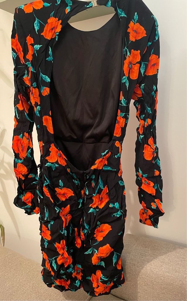 Vestido estampado corto