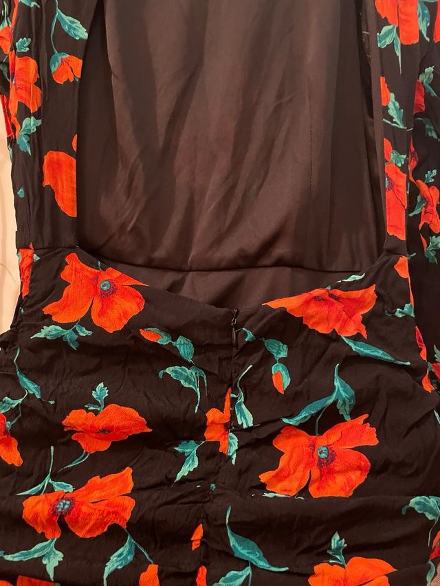 Vestido estampado corto