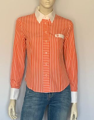 camisa Carolina Herrera con gemelos C H