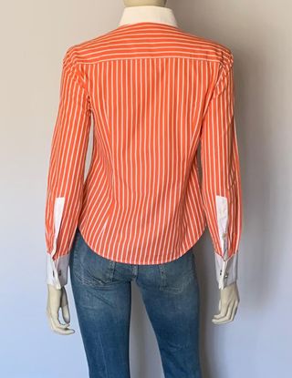 camisa Carolina Herrera con gemelos C H