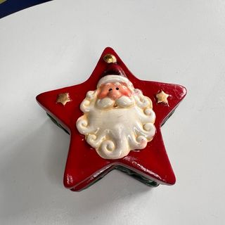 Scatola natalizia con candela stella