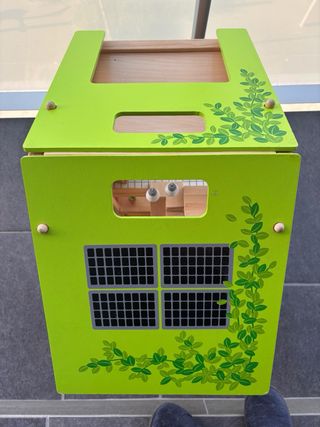 Gran casa de muñecas de madera con muebles HAPE