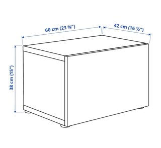 Estante con puerta blanco ikea Bestå