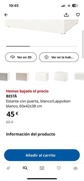 Estante con puerta blanco ikea Bestå