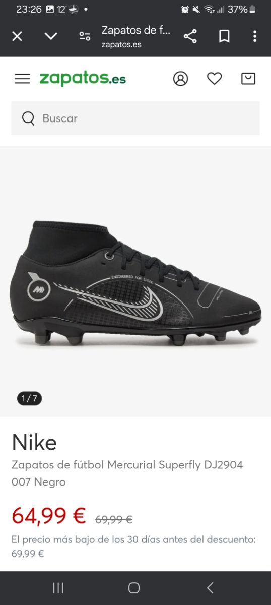 Botas de futbol  talla 40'5 .pero da poca como 38