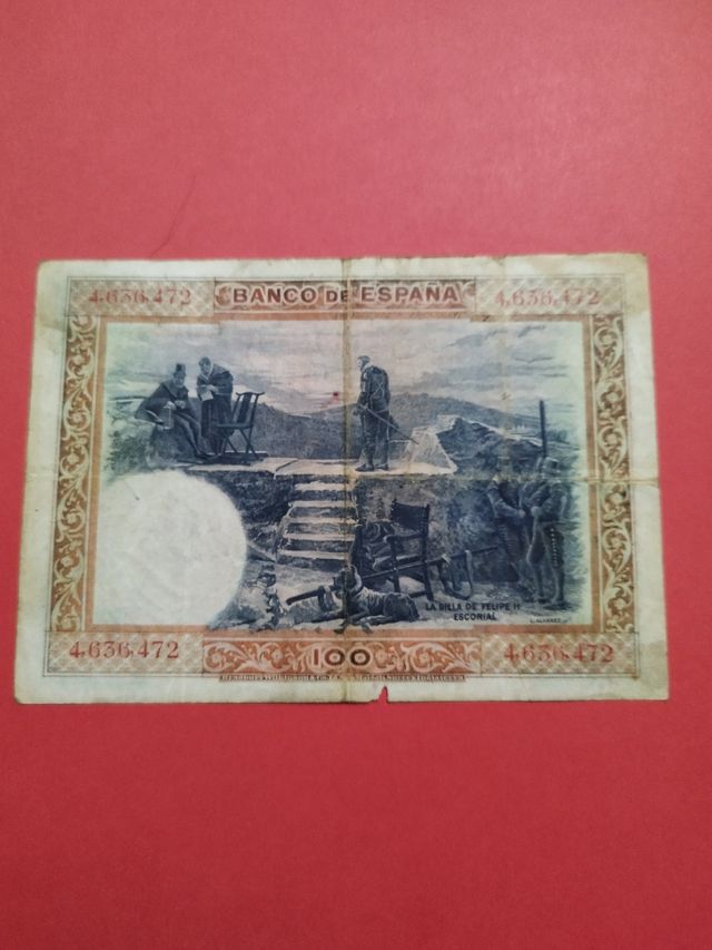 100 pesetas 1925 sin serie!