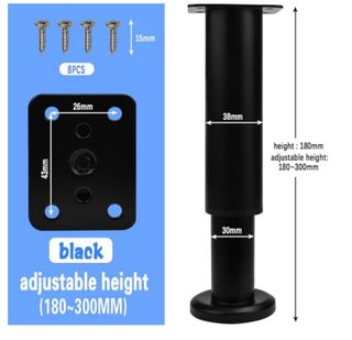 Pata regulable para sofa, mueble, cama