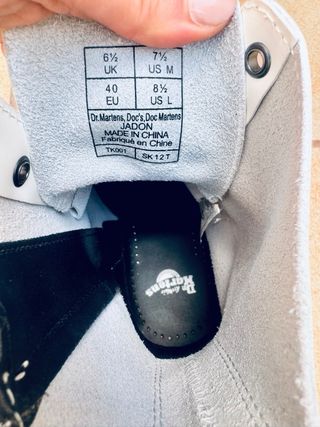 Botas Dr. Martens Jadon blancos 40