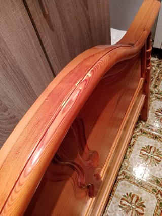 Cama de madera maciza para colchon de 150x190 cm