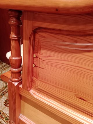 Cama de madera maciza para colchon de 150x190 cm