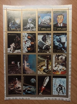 1 HB sellos del espacio AJMAN STATE