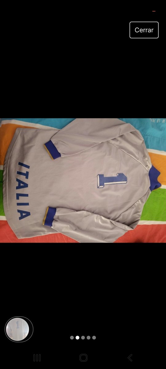 Camiseta futbol clásica Italia portero