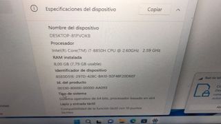 DELL 5491 i7 8A. GEN. PANTALLA TÁCTIL