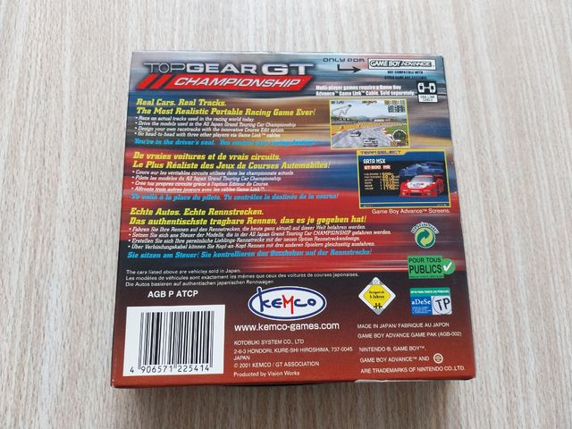ESPAÑOLIZADO TOP GEAR GT NINTENDO GAME BOY ADVANCE