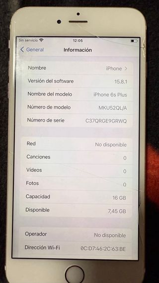 iphone 6S plus oro rosa