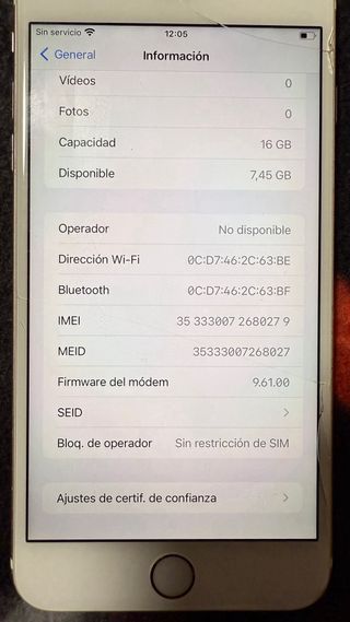 iphone 6S plus oro rosa