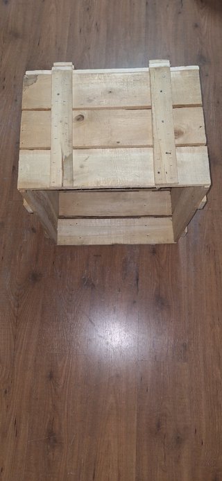 Caja de madera rústica