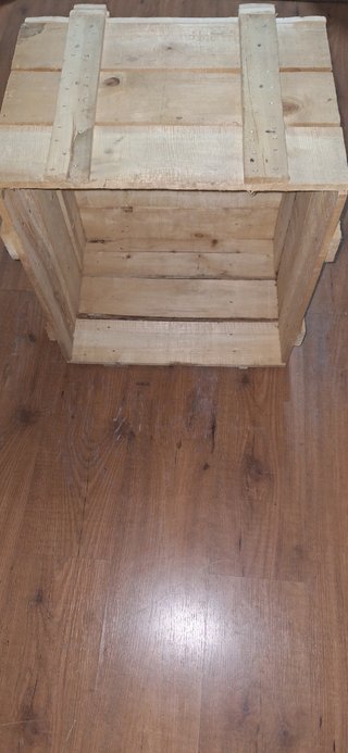 Caja de madera rústica