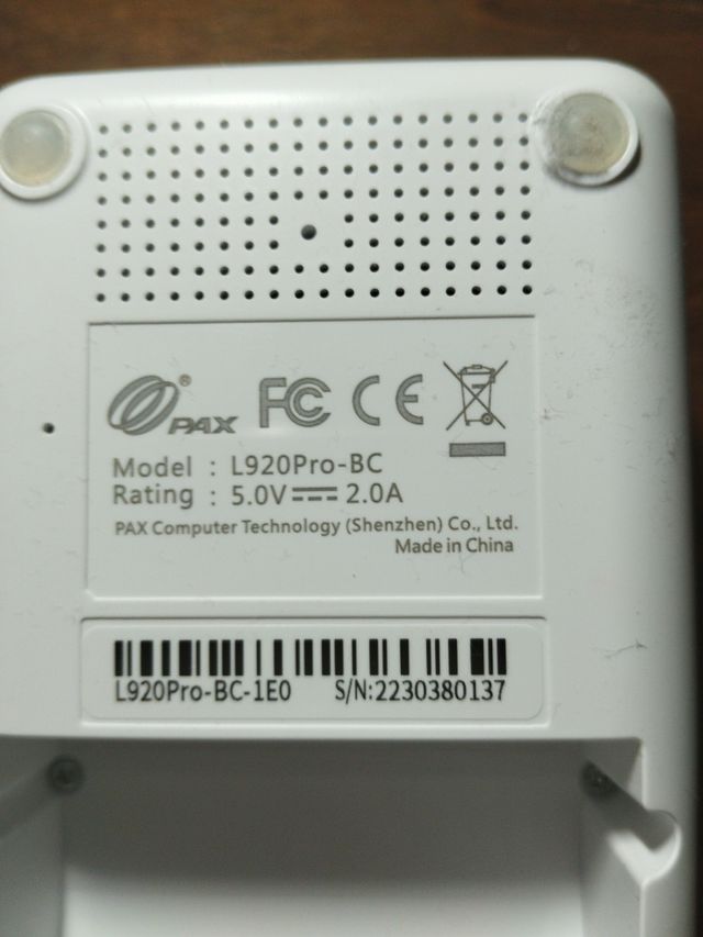 Base di ricarica per terminale pos