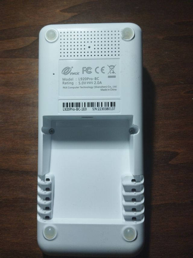 Base di ricarica per terminale pos