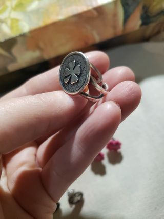 Anillo y pendientes trébol Yocari