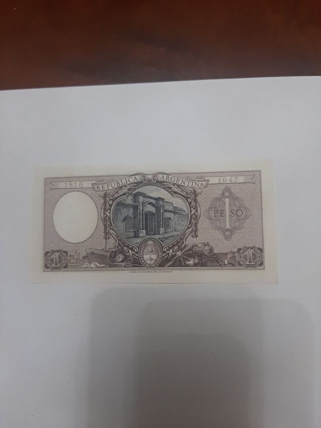 Billete Un Peso. Argentina.