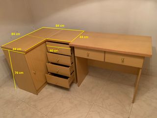 Mesa y muebles auxiliares