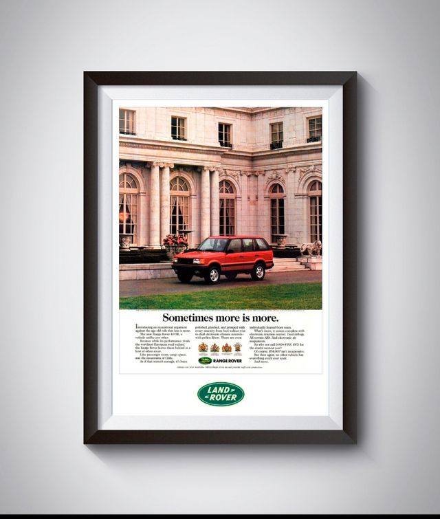 Poster land rover range rover