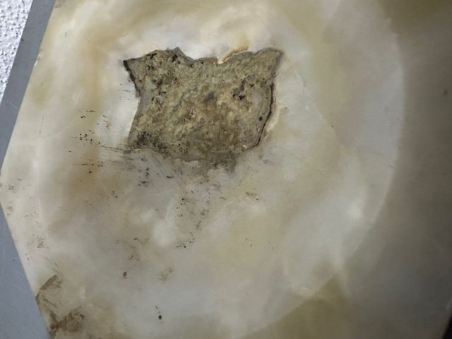 Piattino/posacenere vintage in onice