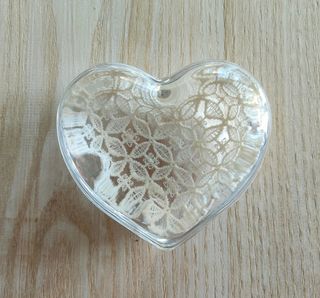 Scatolina di vetro a cuore 