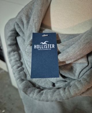 Hollister sudadera gris mujer Talla XS