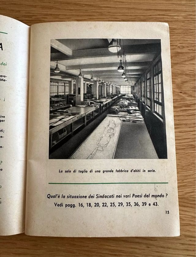 Manuale del lavoratore dell'abbigliamento 1953/54