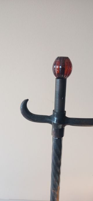 Lámpara vintage pie forja