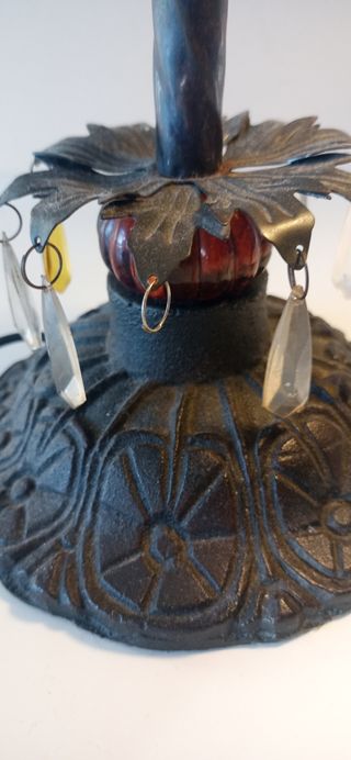 Lámpara vintage pie forja