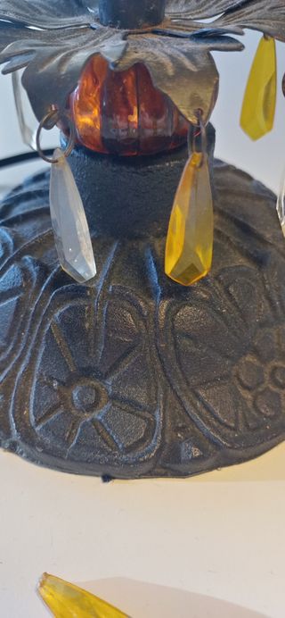 Lámpara vintage pie forja