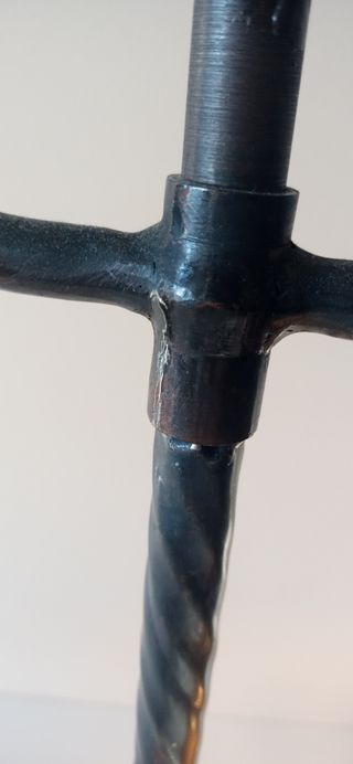 Lámpara vintage pie forja